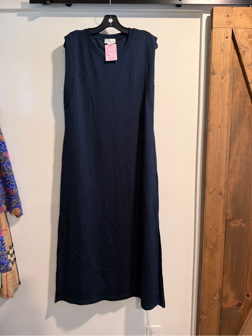 entro Sleeveless Navy Maxi Dress